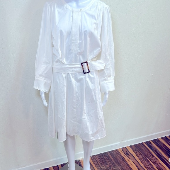Banana Republic White Long Sleeve Dress - Picture 8 of 8